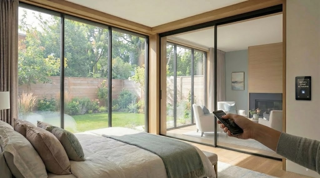 Homes smart PDLC film application